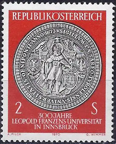 Österreich 1970 - Mi 1326 - YT 1155 - Siegel der Universität Innsbruck - MNH