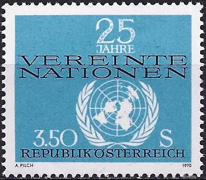 Österreich 1970 - Mi 1347 - YT 1176 - Vereinte Nationen - MNH