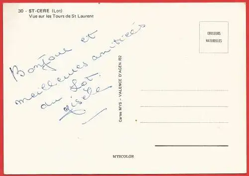 [Ansichtskarte] Frankreich (France) Lot ( 46 ) Saint-Céré : Château des Tours-Saint-Laurent. 