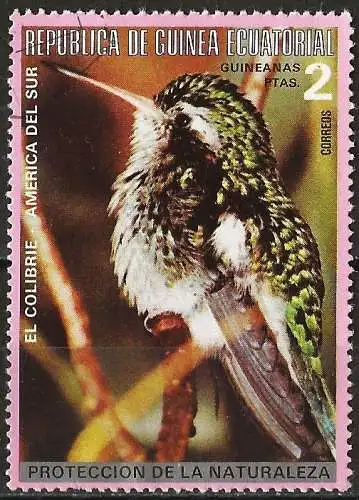 Äquatorial Guinea 1974 - Mi 486 - YT 53-D - Vogel : Kolibri