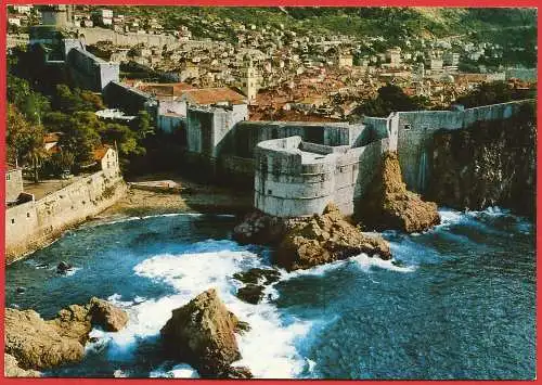 [Ansichtskarte] Kroatien (Croatie) Dubrovnik : Les murailles. 