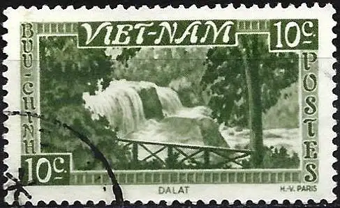 Vietnam (Reich) 1951 - Mi 61 - YT 1 - Wasserfälle von Bongour 