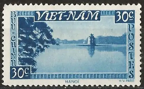 Vietnam (Reich) 1951 - Mi 63 - YT 3 - Hanoi-See - MH