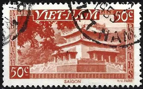 Vietnam (Reich) 1951 - Mi 64 - YT 4 - Hùng King Tempel, Sài Gòn