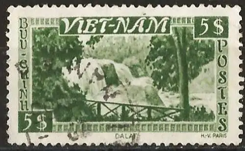 Vietnam (Reich) 1951 - Mi 70 - YT 10 - Wasserfälle von Bongour 