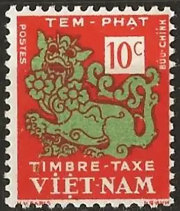 Vietnam (Reich) 1952 - P1 - YT T1 - Löwe - Portomarken - MH