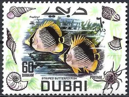 Dubai 1969 - Mi 351 - YT 103.7 - Fisch  