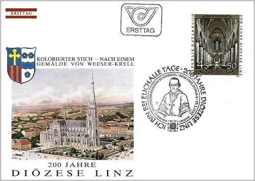 Österreich 1985 - Mi 1802 - YT 1631 - Linzer Dom - FDC