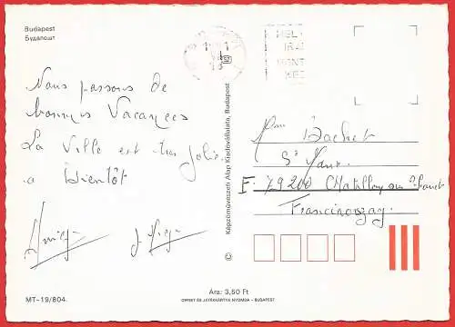 [Ansichtskarte] Ungarn ( Hongrie ) Budapest. 