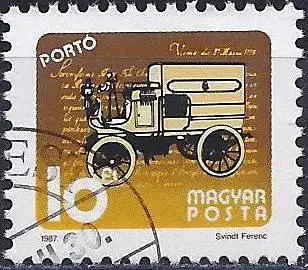 Ungarn 1987 – Mi P256 - YT T249 - Portomark : Postwagen