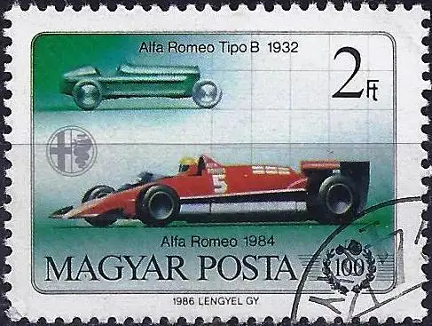 Ungarn 1986 – Mi 3829 - YT 3042 - Wagen Alfa Romeo