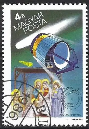 Ungarn 1986 – Mi 3808 - YT 3026 - Satellite Giotto