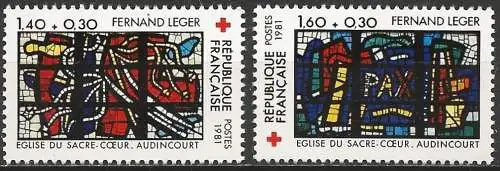 Frankreich 1980 – Mi 2295/96 - YT 2175/76 - Rotes Kreuz - MNH