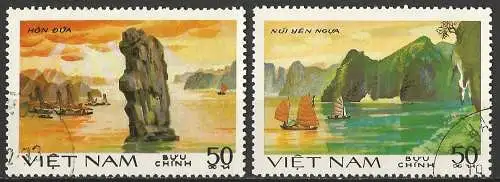 Vietnam 1984 - Mi 1469/70 - YT 525A/25B - Halong-Bucht