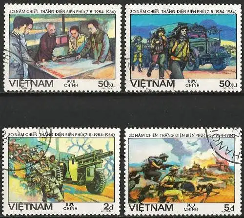Vietnam 1984 - Mi 1444... - YT 492... - Ho Chi Minh und Dien Bien Phu
