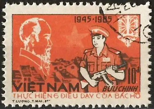 Vietnam 1985 - Mi 1605 - YT 663 - Polizist
