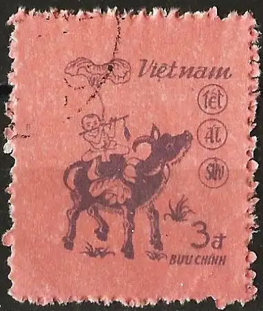 Vietnam 1985 - Mi 1544 - YT 568 - Chinesisches Neujahr des Büffels