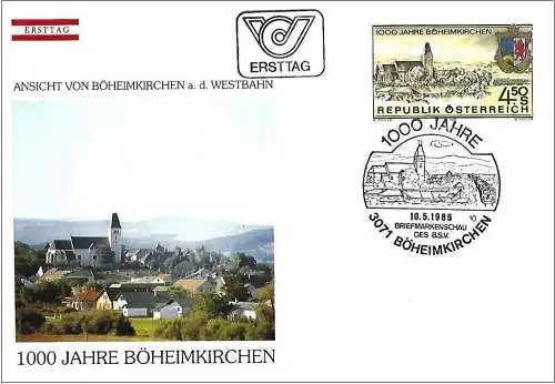 Österreich 1985 - Mi 1812 - YT 1642 - Böheimkirchen - FDC