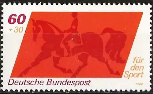 BDR 1980 - Mi 1047 - YT 894 - Reiten - MNH