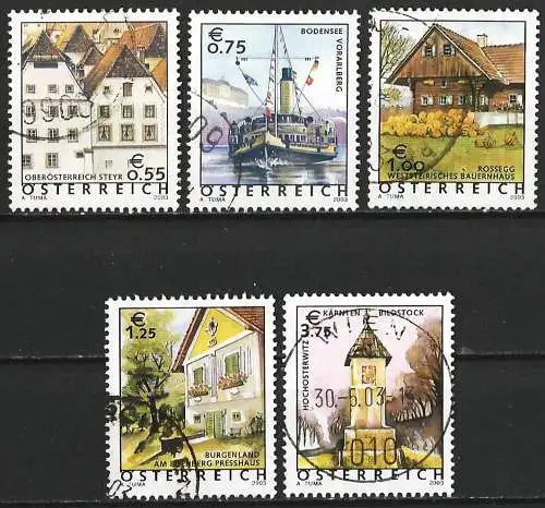 Österreich (Autriche) 2003 - Mi 2415/19 - YT 2247/51 - Ferien