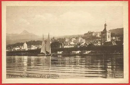 [Ansichtskarte] Frankreich - Haute-Savoie ( 74 ) Evian-les-Bains und See Leman. 