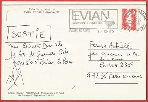 [Ansichtskarte] France - Haute-Savoie ( 74 ) Evian-les-Bains / Frankreich. 