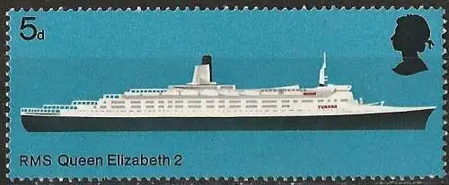 Großbritannien 1969 - Mi 498 - YT 549 - Das Schiff "Queen Elisabeth II" - MH