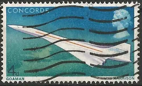 Großbritannien 1969 - Mi 504 - YT 555 - Flugzeug Concorde 