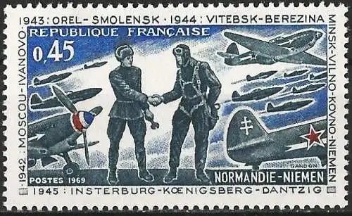 Frankreich 1969 - Mi 1684 - YT 1606 - Geschwader Normandie-Niemen - MNH