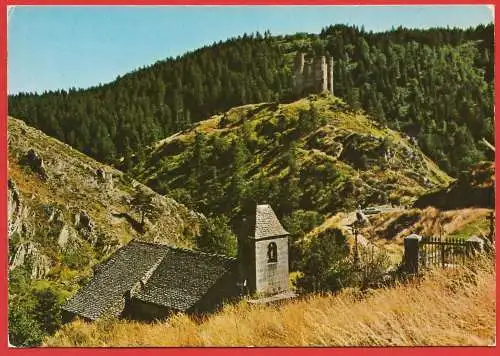 [Ansichtskarte] France - Cantal ( 15 ) Alleuze : Le château / Die Burg. 