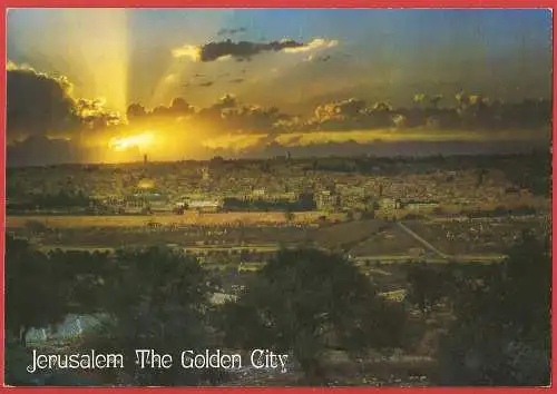 [Ansichtskarte] Israël - Jérusalem : Coucher de soleil sur la ville /
Sonnenuntergang. 