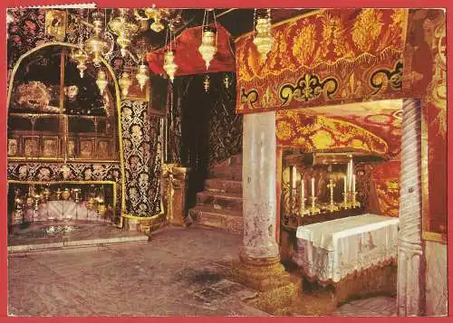 [Ansichtskarte] Israel - Bethleem : Höhle der Geburt Christi. 