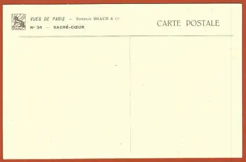 [Ansichtskarte] Paris ( 75 ) Le Sacré-Cœur / 
Frankreich : die Basilika Sacré-Cœur. 