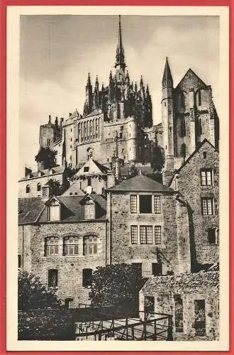 [Ansichtskarte] Manche ( 50 ) Mont Saint-Michel : Abbaye vue de la Tour Nord  /
Frankreich. 