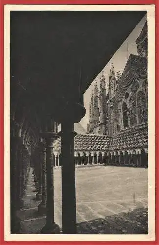 [Ansichtskarte] Manche ( 50 ) Mont Saint-Michel : Cloître de l'Abbaye /
Frankreich : Der Klosters der Abtei. 