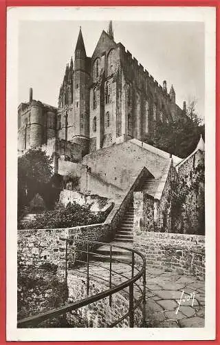[Ansichtskarte] Manche ( 50 ) Mont Saint-Michel : Abbaye vue de la Tour Nord /
Frankreich. 