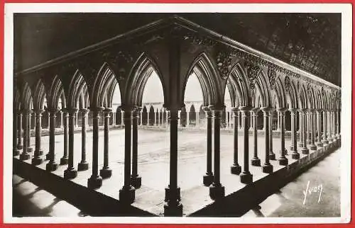 [Ansichtskarte] Manche ( 50 ) Mont Saint-Michel : Cloître de l'Abbaye /
Frankreich : Der Klosters der Abtei. 