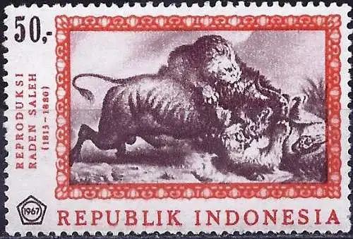 Indonesien 1967 - Mi 591 - YT 524 - Gemälde von Raden Saleh - MNH