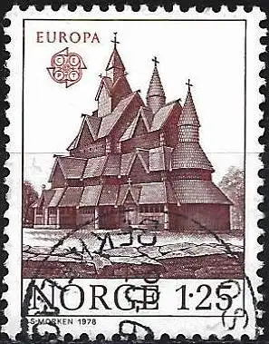 Norvegien 1978 - Mi 769 - YT 725 - Europa CEPT - Kirche