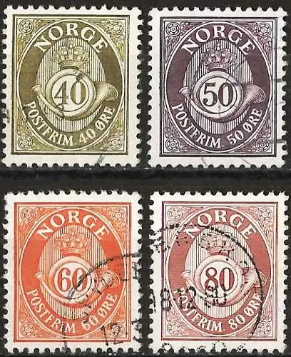 Norvegien 1978 - Mi 758/59/60 & 62 - YT 714/15/16 & 18