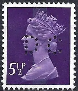 Großbritannien 1975 - Mi 635.14.1 - YT 698a - Königin Elisabeth II - MNG - Gezähnt (perforiert) " DC "