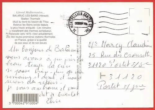 [Ansichtskarte] France - Hérault ( 34 ) Balaruc-les-Bains : Station thermale /
Frankreich : Thermalbad. 