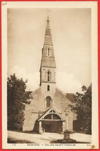 [Ansichtskarte] France - Côte d'Or ( 21 ) Beaune : Eglise Saint-Nicolas /
Frankreich : St.-Nikolaus-Kirche. 