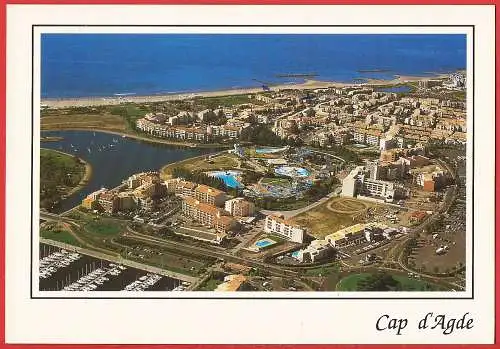 [Ansichtskarte] France - Hérault ( 34 ) Le Cap d'Agde : Parc Aqualand et la plage Richelieu /
Frankreich. 