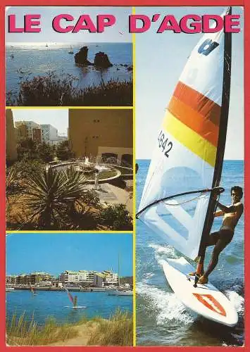 [Ansichtskarte] Frankreich - Hérault ( 34 ) Le Cap d'Agde : Windsurfer. 
