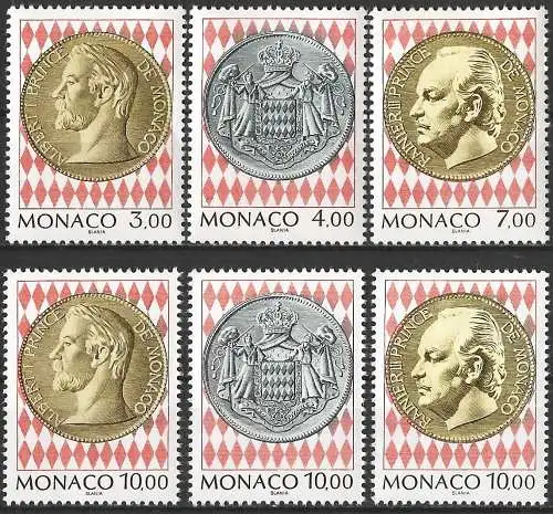 Monaco 1994 - Mi 2188/93 - YT 1945/50 - Briefmarken- und Münzmuseum - MNH - Komplette Serie
