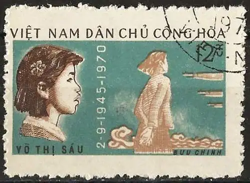 Vietnam-Nord 1970 - Mi 629 - YT 698 - Vo Thi Sau