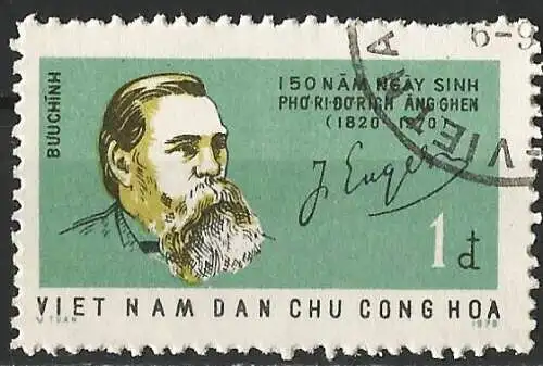 Vietnam-Nord 1970 - Mi 640 - YT 692 - Friedrich Engels