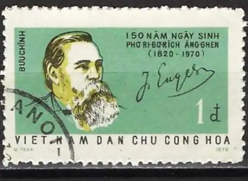 Vietnam-Nord 1970 - Mi 640 - YT 692 - Friedrich Engels