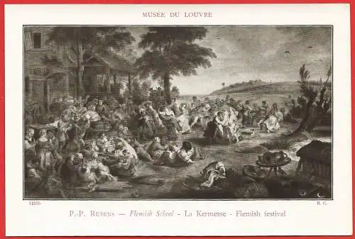 [Ansichtskarte] Gemälde von Paul Rubens : Die Kirmes - Louvre-Museum 
Peinture / Painting. 